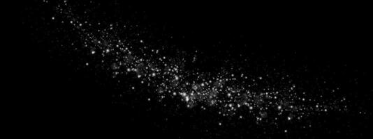 The breathtaking Starlit Nebula, brimming with Shimmering Cosmic Particles, captivates the observers mind vector