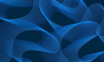 Abstract Blue Wave Pattern Background Wallpaper design template vector