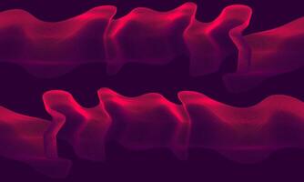 Abstract Red Waves on a Purple Background vector