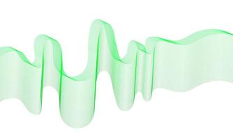 Abstract Green Wave Flowing Lines Background Wallpaper vector