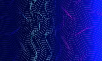 Abstract Blue Wave Lines Background Design vector