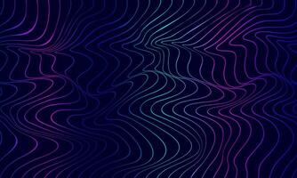 Abstract digital art with flowing purple and blue lines creating a wave pattern vector