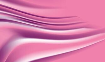 Pink and Purple Flowing Silk Abstract Background Smooth Gradient Wave Texture Design vector