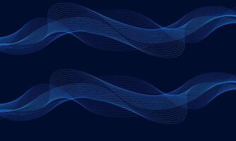 Abstract Blue Wave Pattern Design Background Wallpaper vector