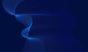 Abstract Blue Wave Design Background vector