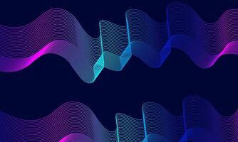 Abstract Wave Design with Gradient Colors Background Wallpaper vector