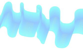 Abstract blue wave design with flowing light vector