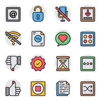 Set of Creative Flat Icons vector