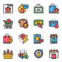Set of Buy Flat Icons vector