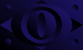 Abstract dark blue circular target focus design background for futuristic technology concept vector