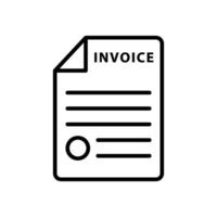 Invoice simple and modern vector