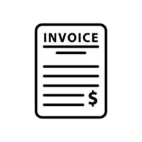 Invoice simple and modern icon vector