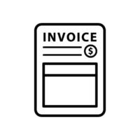 Invoice icon design templates simple and modern concept vector