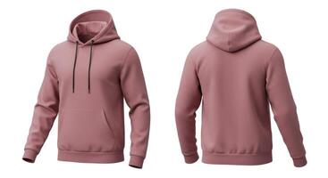 Peach hoodie with a pouch pocket photo