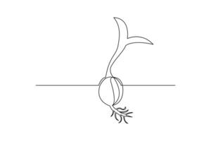 Minimal Continuous Line Drawing of Graduation Cap vector