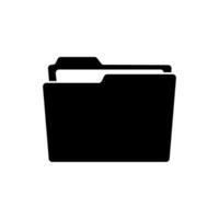 Folder icon isolated on white background vector