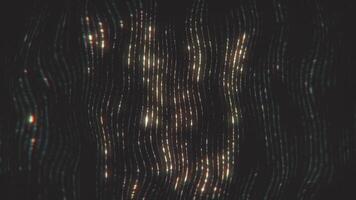 Luxury background with textured glittering golden wavy lines. This shiny glitzy animation is full HD and a seamless loop. video