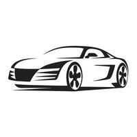 Luxurious High-Performance Sports Car in a Bold Front View Perspective vector