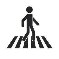 Modern and Simple Icon of a Person with Clean Black and White Design vector