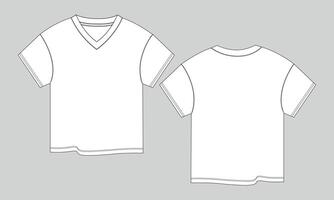 A white t - shirt template on a gray background vector