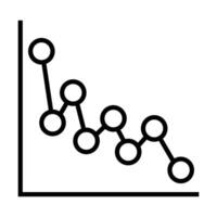 Line Charts with Dots and Trend Arrows Collection vector