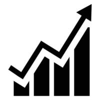 Stock Market and Report Graphs Icon vector