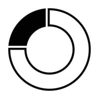 Minimalist Pie and Bar Chart Icons for Business Data vector