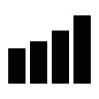 Simple Data Visualization Icons for Dashboards vector