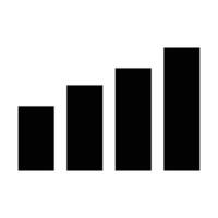 Black and White Infographic Chart Icon Collection vector