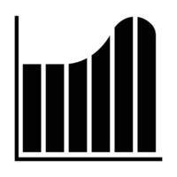 Sharp Graph Icons for Financial Presentations, Clean Black Line and Pie Chart Icons vector