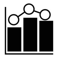 Line Dot Graph and Circular Segment Chart vector