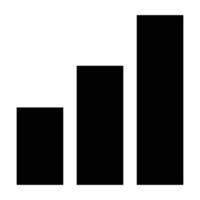 Basic Business Analytics Graph Icon vector