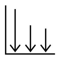 Financial Arrow Graph Icons for Analytics, Basic Business Analytics Graph Icon vector