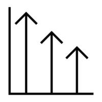 Outline Business Charts Line, Pie, and Bar Icons vector