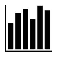 Simple Donut Charts and Growth Curve Icons vector