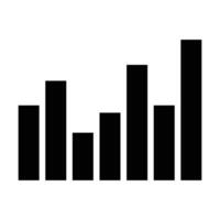 Clean Market Report Graph Icon Collection vector