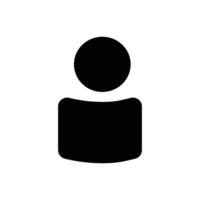 Minimal Solo User Icon for Profiles, Accounts, or Personal Identification Systems vector