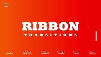 Ribbon Transitions for Creative Projects motion_graphic