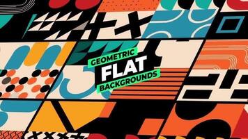 Geometric Flat Backgrounds motion_graphic