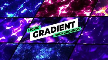 líquido gradiente fundos motion_graphic