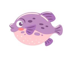 illustration features a captivating fugu fish, showcasing its unique shape and distinctive patterns. The vibrant colors emphasize its exotic nature, highlighting the intrigue of this delicacy. vector