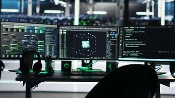 Computer systems in data center managing network resources using node tree software visualizing connections. Visual programming tools enabling efficient data processing and storage video