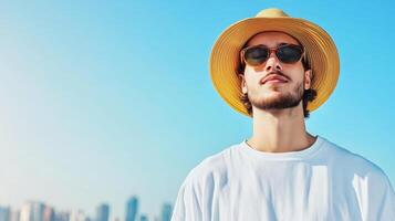 Urban Exploration in Minimalist Summer Fashion photo