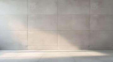 Smooth Concrete Texture Background-Light Gray Studio Mockup Modern Product Display photo