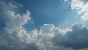 a large group of colonimbus clouds in the sky photo