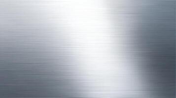 Brushed polished stainless steel texture background with horizontal grain lines and a metallic surface finish in a clean industrial design style. photo