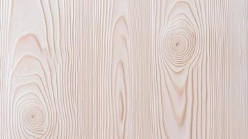 Light Natural Wood Grain Texture with prominent rings and fine lines in a soft beige tone ideal for backgrounds or design elements. photo
