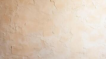 Warm Beige Textured Stucco Wall Surface with natural patterns and matte finish ideal for interior decoration, design backgrounds, or architectural material reference. photo