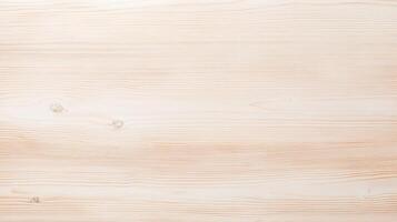 Light Natural Wooden Surface Texture with subtle grain pattern and soft beige tone ideal for backgrounds or design mockups. photo