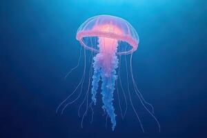 Soft Pink Jellyfish Drift photo